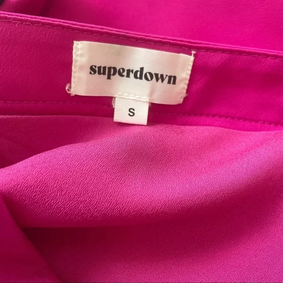 Superdown Kylie Mini Skirt Set in Magenta - Picture 7 of 11